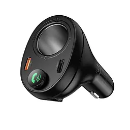 АЗП з FM-модулятором HOCO E88 Star 35W(2C) cigarette lighter car BT FM transmitter Black - мініатюра 4