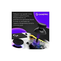 Геймпад GamePro GPS13W BT 5.3/USB/PC/iOS/Android/PS3/PS4 RGB White (GPS13W) - мініатюра 4