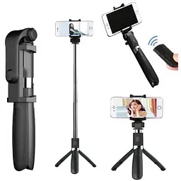 Монопод-штатив Apexel Selfie Stick L01 для телефона фотоапарата екшн-камери black  - мініатюра 2