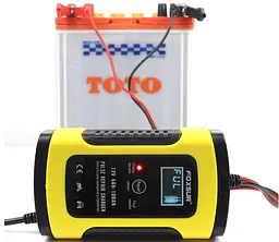 Автомобільний зарядний пристрій для акумулятора Foxsur 12V 5A - мініатюра 6