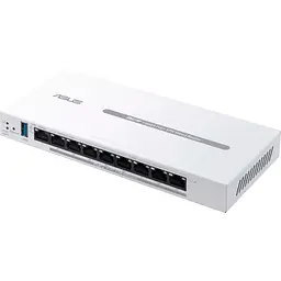 Комутатор ASUS ExpertWiFi EBG19P 8xGE LAN (8xPoE), 1xGE WAN, 1xUSB 3.2, 123W, BT (90IG08C0-MO3B00) - мініатюра 2