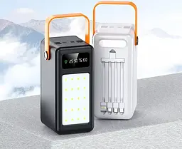 Портативний зовнішній акумулятор Bilintong 80000mAh Power Bank + Led лампа - мініатюра 4