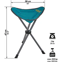 Стілець розкладний Uquip Darcy Caribbean Blue (244019), Блакитний - мініатюра 7