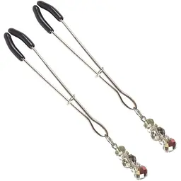 Затискач для сосків Art of Sex - Nipple Clamps Lovely, Сірий