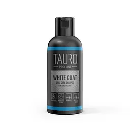 Шампунь Tauro Pro Line для собак і кішок з білим хутром щоденний догляд White Coat Daily Care 50 ml