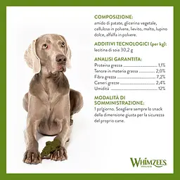 Натуральні ласощі для зубів собак WHIMZEES Dental Treats Alligator S 24 шт. - мініатюра 4