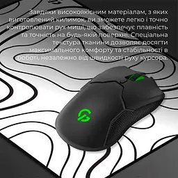 Килимок для мишки GamePro Speed/Control White (MP085AW) - мініатюра 6