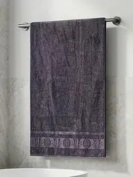 Набір турецьких бамбукових махрових рушників Zeron 3 штуки 70х140 Bamboo Anthracite - мініатюра 4