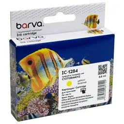 Картридж Barva Epson T1284 (C13T12844011/C13T12844012) 320с, yellow (IC-1284)
