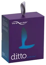 We-Vibe Ditto + Лубрикант 50 мл - смарт-пробка з дистанційним управлінням, 8.8х3,1 см, синій - мініатюра 9