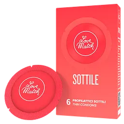 ПР. Презервативи - Sottile (Thin), 54 мм, 6 шт. Love Match 8118000011 102811