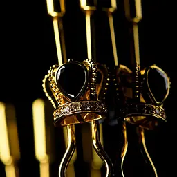 Затискачі для сосків Upko на ланцюжку у вигляді корони з підвісками - мініатюра 7