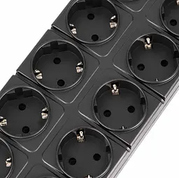 Мережевий фільтр-подовжувач 2E SP-10M-3USB-BK 3 м, 10xТип F, 16 А, 3xUSB-A, 1xUSB-C - мініатюра 5