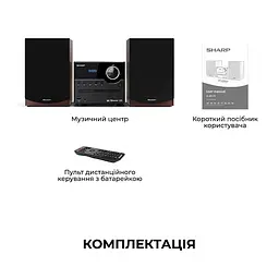 Мікросистема Sharp Micro Sound System Brown (XL-B517D(BR)) - мініатюра 2