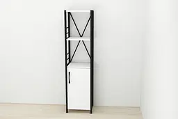 Етажерка 3/34 Ferrum-decor Серії Конект із тумбою 144x34x28 Чорний ДСП Білий (FRD-104421) - мініатюра 2