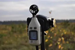 Цифровий анемометр 0,1-30м/с -10-45°C Benetech 16х5,3х3,6 см hoz0010079 - мініатюра 3