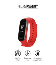 Ремінець ArmorStandart Superhero Edition для Xiaomi Mi Band 4/3 Iron Man Red (ARM55062) - мініатюра 2