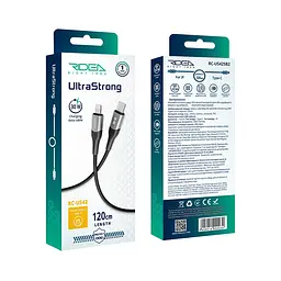 Кабель для зарядки USB Ridea RC-US42 UltraStrong Type-C to Lightning 30W 10V/3A 1.2 м Черный - миниатюра 3