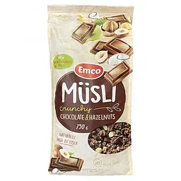 Мюслі Emco Chocolate & Hazelnuts з шоколадом та фундуком 750 г