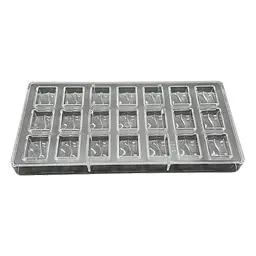 Форма полікарбонатна для шоколадних цукерок та шоколаду 13.5 x 27.5 см №4, Kitchen Master Прозорий 86224 - мініатюра 3