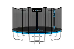 Батут із внутрішньою сіткою THUNDER OUTSIDE PRO 16FT 488 см Black/Blue