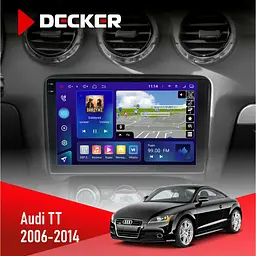 Штатна магнітола Audi TT 2006-2014 Decker D9-009 4x64, DSP, 4G, 2k Decker (НФ-00008145)