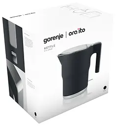 Електрочайник Gorenje 1.5 л з подвійними стінками чорний матовий kuh0015345 - мініатюра 7