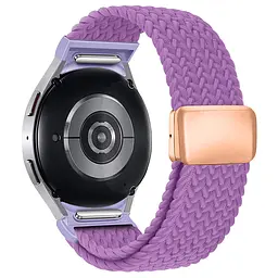 Ремінець для Samsung Galaxy Watch 7/FE/6/6 Classic/5/5Pro/4/4 Classic, Braided Solo Loop, фіолетовий, нейлоновий, текстильний, плетений, еластичний змінний браслет для смарт-годин, ArmorStandart (ARM86840)
