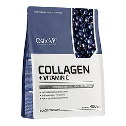 Препарат для суглобів і зв'язок OstroVit Collagen + Vitamin C, 400 грам - Чорна смородина