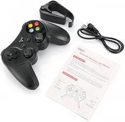Бездротовий ігровий геймпад джойстик ігрова консоль для телефону Smart TV Bluetooth Gamepad для iOS Android iPega PG-9078 чорний - мініатюра 3