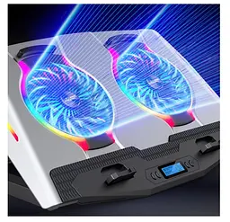 Охолоджувальна підставка для ноутбука до 21 дюймів Ice Coorel N-9 RGB - мініатюра 2