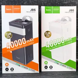 Зовнішній акумулятор Hoco J86 40000mAh 6931474759214 із лампою чорний - мініатюра 4