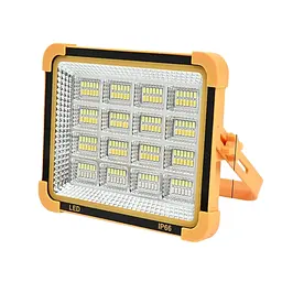 Акумуляторний прожектор PowerBank із сонячною панеллю / Світлодіодний Solar LED ліхтар 2400mAh