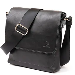 Чоловіча шкіряна сумка GRANDE PELLE 21х23х4,5 см sum0012522