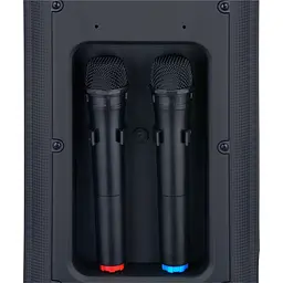 Портативна колонка BiG JBX-828 150 Вт два радіомікрофони караоке підсвічування - мініатюра 5
