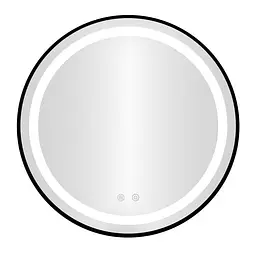 Кругле настінне дзеркало ModernHome Anti-Fog з LED-підсвіткою 80 см.