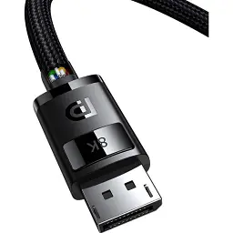 Кабель Baseus High Definition DP 8K to DP 8K 2m Black (B00633706111-02) [140347] - мініатюра 4