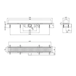 Трап лінійний Kroner KRP Harz L70 Löcher CV029583 - мініатюра 2