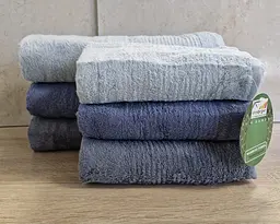 Набір турецьких махрових рушників Cestepe 50х90 3 штуки + 70х140 3 штуки Bamboo Sarev №2 - мініатюра 4