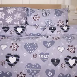 Простирадло MirSon Ranforce Elite 17-0655 Snowflake 180x220 см (2200009610943) - мініатюра 3