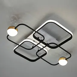 Led люстра з ефектом зоряного неба MX2990-2+2A WH+BK - мініатюра 4
