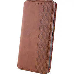 Чохол-книжка Rubic Leather Case для Redmi Note 13 Pro 5G/Poco X6 5G Brown [120839] - мініатюра 2