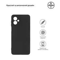 Чохол до мобільного телефона Armorstandart Matte Slim Fit Motorola G14 Camera cover Black (ARM70468) - мініатюра 3