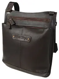 Чоловіча сумка Mykhail Ikhtyar 24х26х3 см Коричневий (45041 New brown) - мініатюра 4