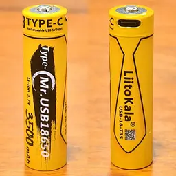Акумулятор LiitoKala USB-T35-18650 3500mAh (Original) - мініатюра 4