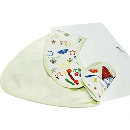 Непромокаючий слинявчик-бандана Еко Пупс Eco Cotton My Home, 30х21 см, різнокольоровий (BEC-016) - мініатюра 2