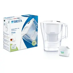 Фільтр-глечик Brita Aluna Memo MXPro 2.4л (1.4л очищеної води) з фільтр-картриджем, білий (1052801) - мініатюра 7