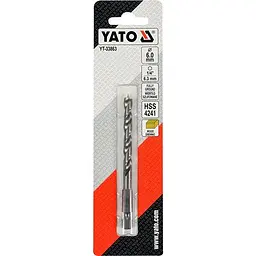 Свердло по дереву YATO Ø6x90/55мм, хвостовик - HEX 1/4, HSS 4241 (YT-33863) - мініатюра 3