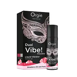 Рідкий вібратор Orgie Dual Vibe Strawberry Gin Tonic - мініатюра 1