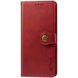 Шкіряний чохол-книжка GETMAN Gallant (PU) для TECNO Spark 10 Червоний